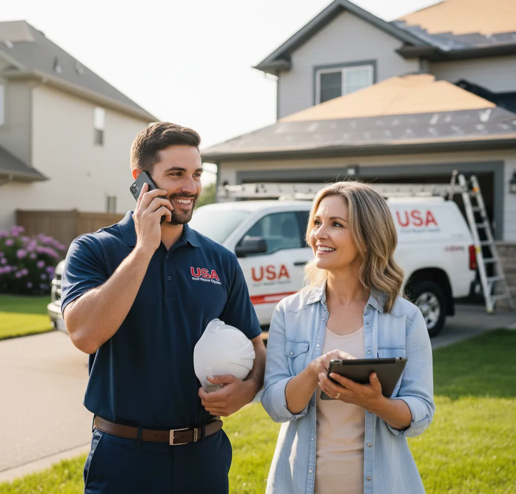 USA Roof Repair Experts customer support in Woodlyn